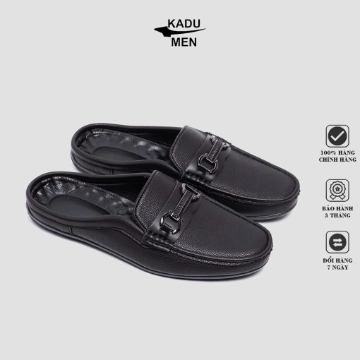 Mã SPKD07 - Giày Lười Nam Mô Ca, KADUMEN, Da Microfiber Cao Cấp, Đế Cao Su Trống Trơn