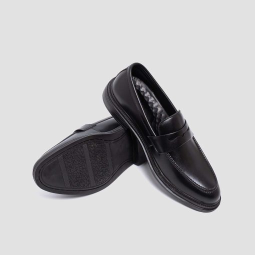 Mã SPKD14 - Giày Lười Nam KADUMEN, Chất Liệu Da Microfiber, Đế Cao Su Trống Trơn, May Gầm Chắc Chắn